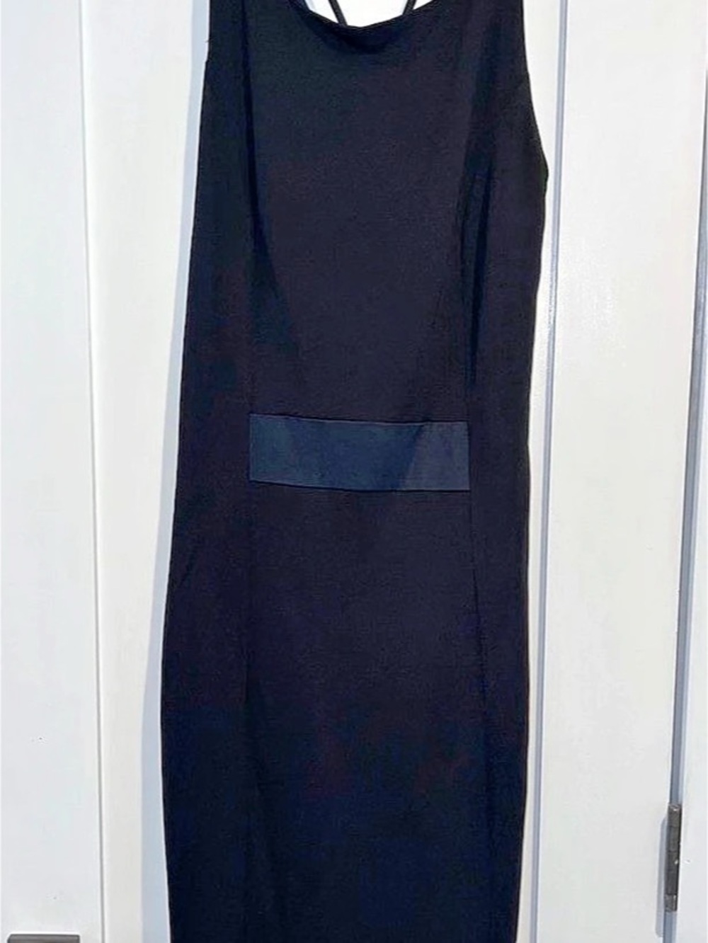 Cassis Black Strappy Maxi Dress Size Small Like New